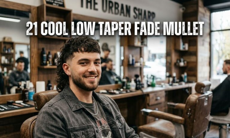 21 Cool Low Taper Fade Mullet