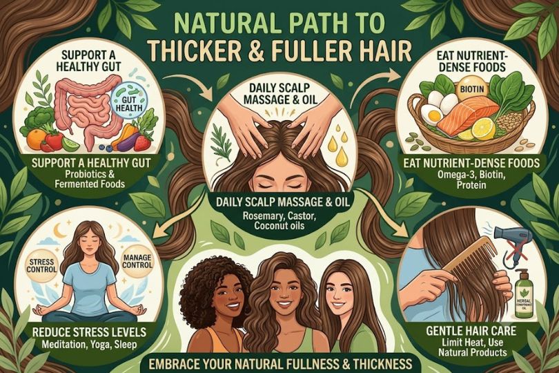 How to Get Thicker Hair Naturally