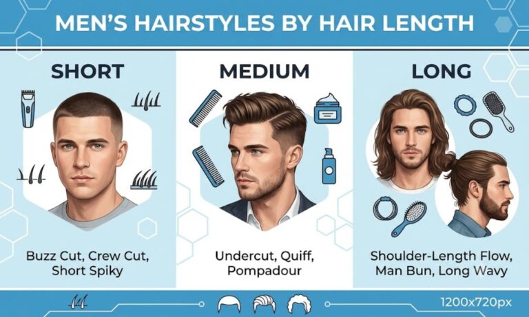 Men's Hairstyles by Hair Length