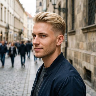 Taper Fade Blonde