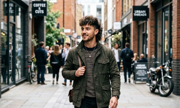 Modern Mullet Curly