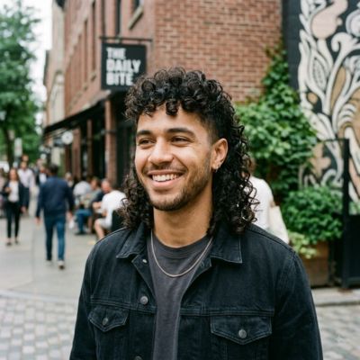 Modern Mullet Curly