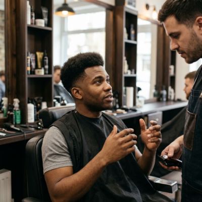 Low Taper Fade Afro