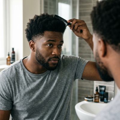 Low Taper Fade Afro