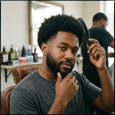 Low Taper Fade Afro