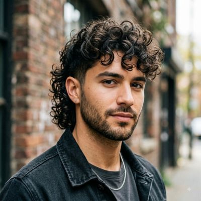 Modern Mullet Curly