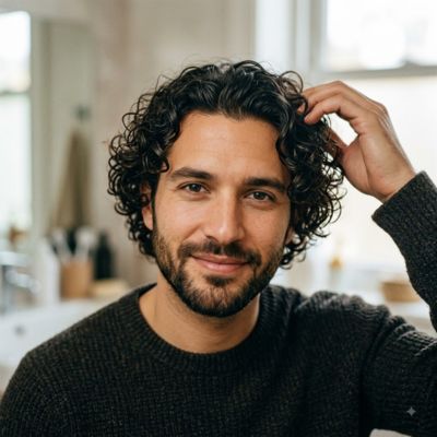Modern Mullet Curly