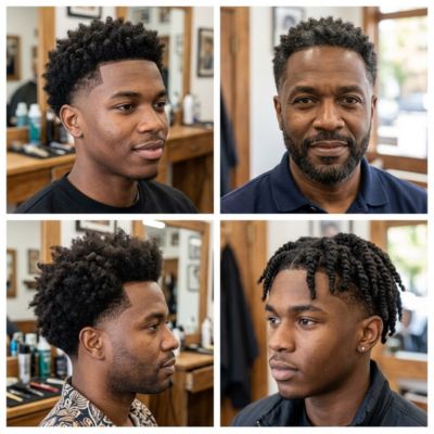 Low Taper Fade Afro