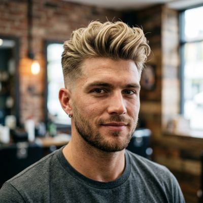 Taper Fade Blonde