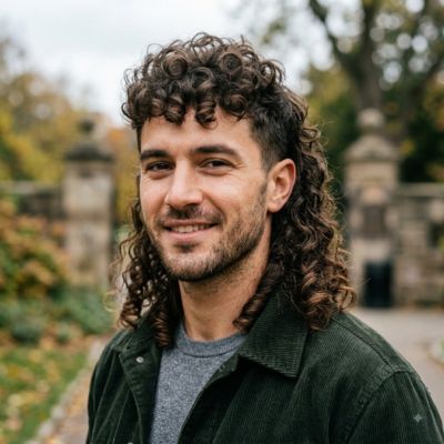 Modern Mullet Curly