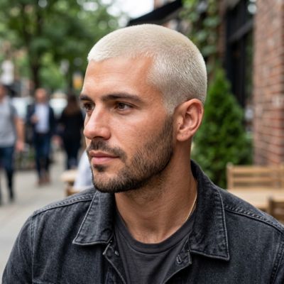 Bleached Buzz Cut