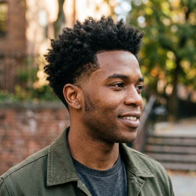 Low Taper Fade Afro