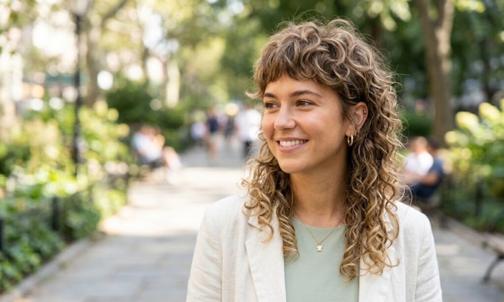 Trendy Curly Mullet