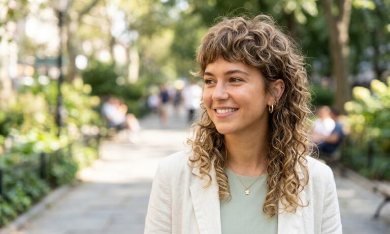 Trendy Curly Mullet